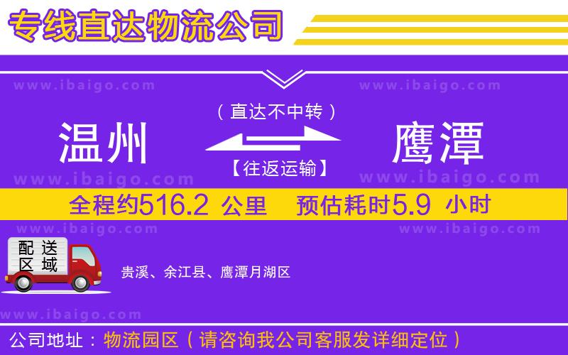 溫州到鷹潭貨運(yùn)公司